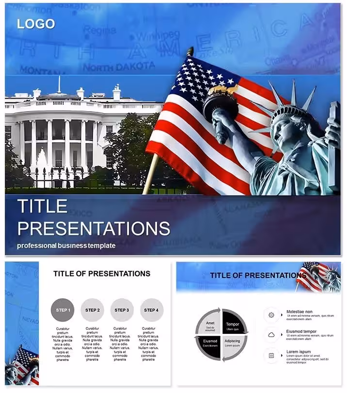 USA Symbols Keynote Template for Patriotic Talks