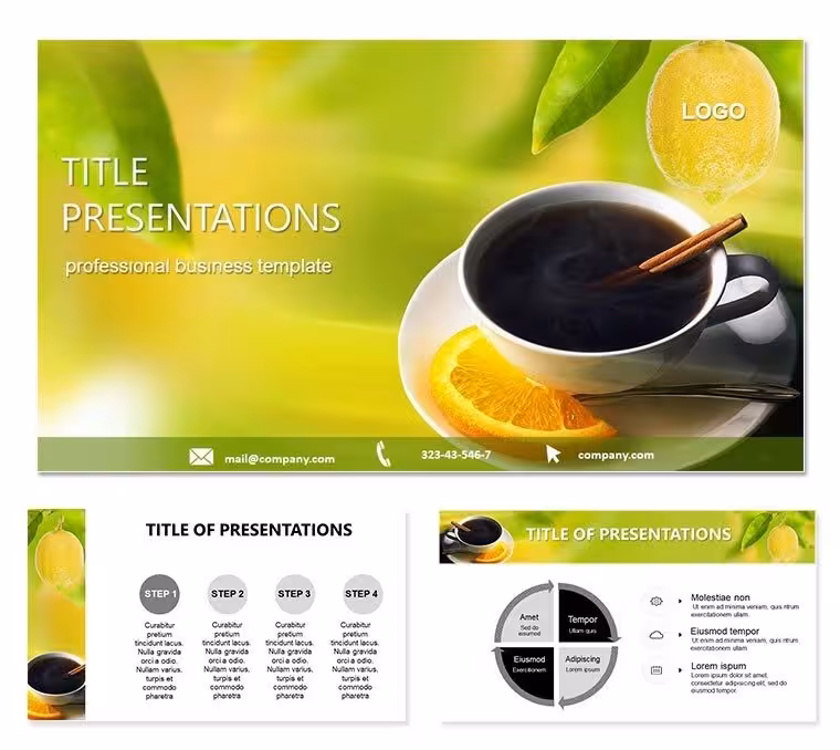 Hot Beverages Keynote Template: Steam Up Stories That Soothe