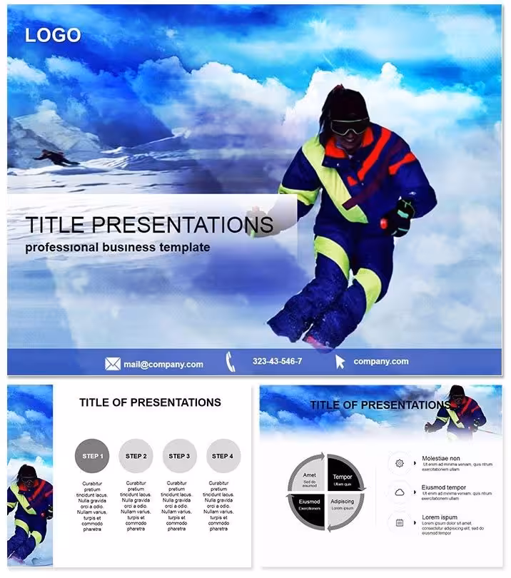 Skier Vacation Keynote Template: Slope into Stunning Stories