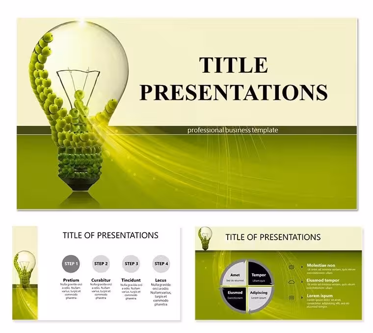Eco-Lamps Keynote Template: Design Presentations