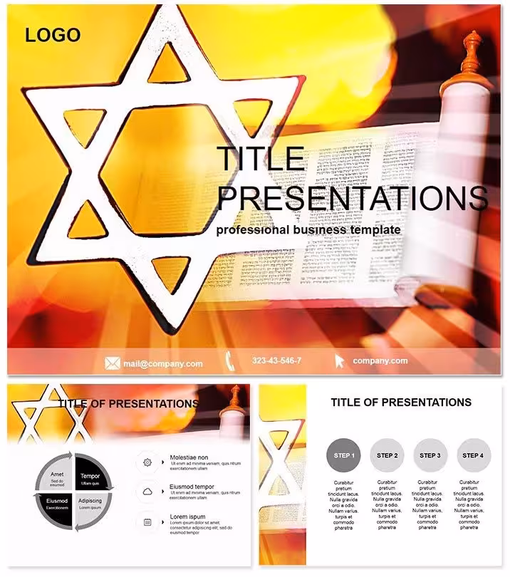 Jewish Torus PowerPoint Template