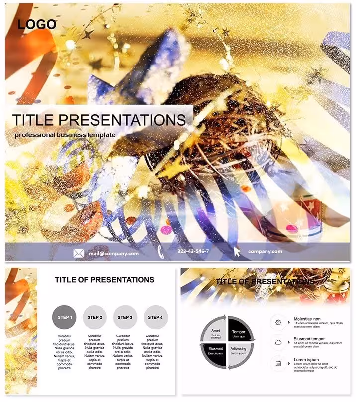 Christmas Decor: Elegant Keynote Template Sparkle