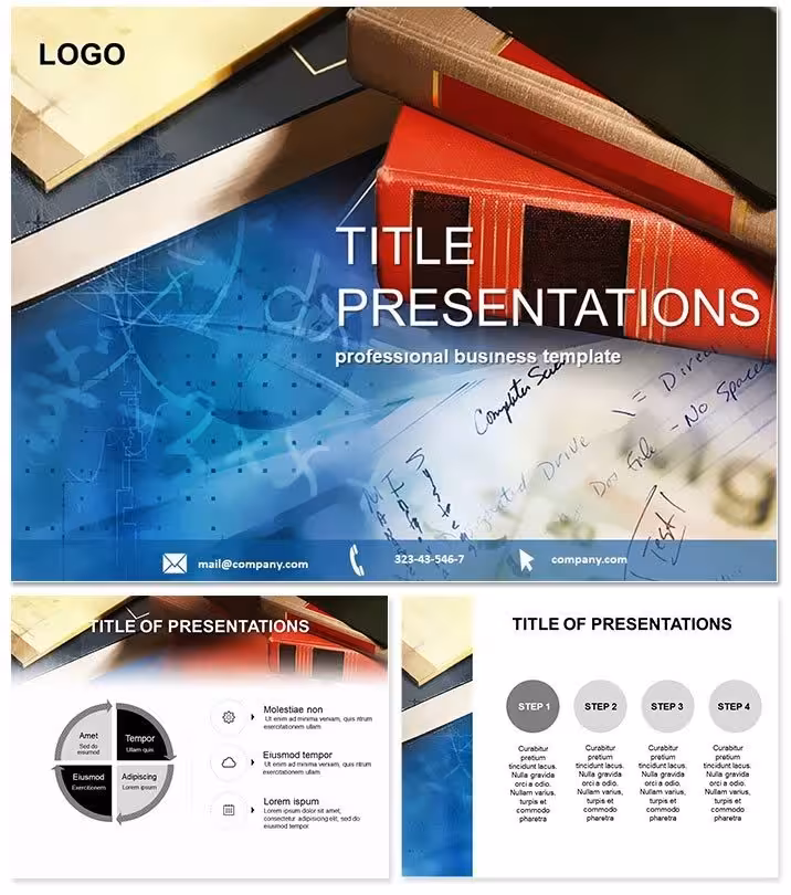 Scientific Books PowerPoint Template