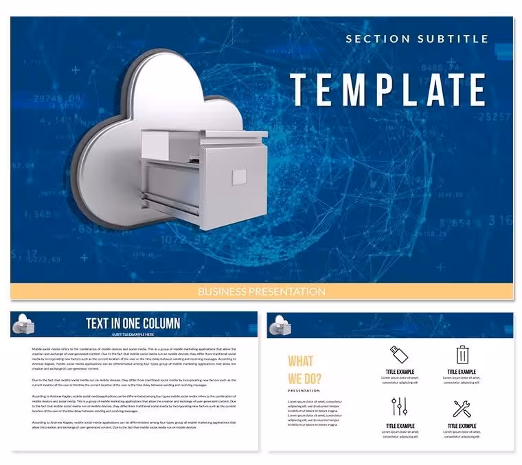 Cloud Storage Keynote templates - Themes