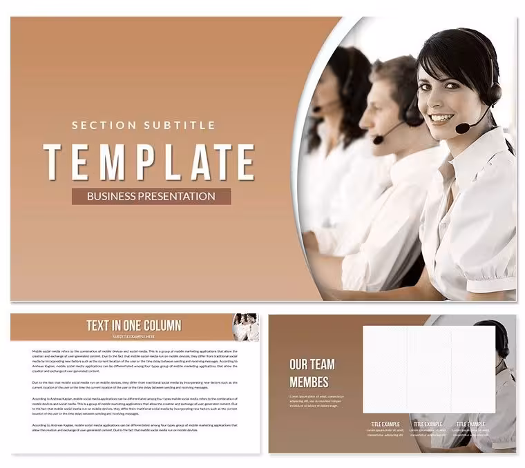 Business Telephone Service Keynote Template: Connect with Clarity