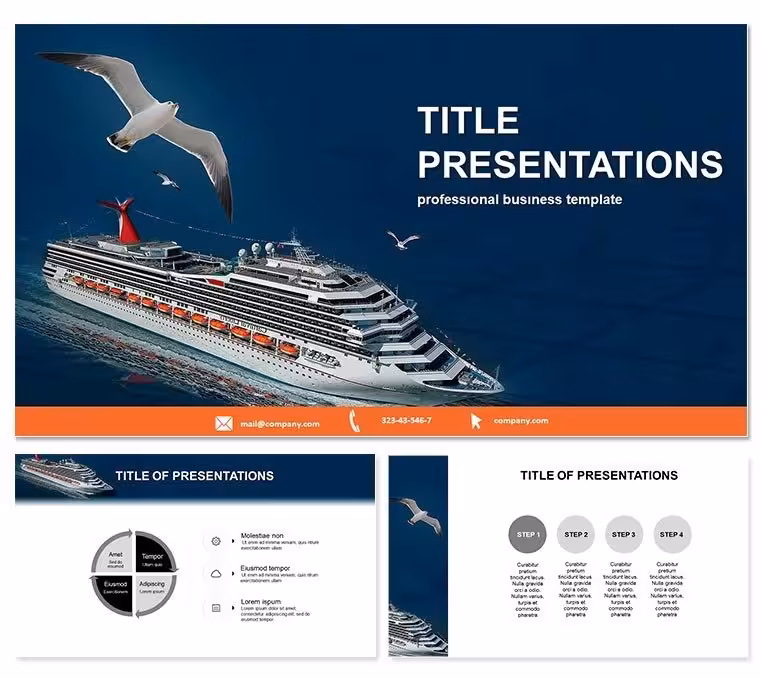 Cruise Ship PowerPoint Template for Travel Pros
