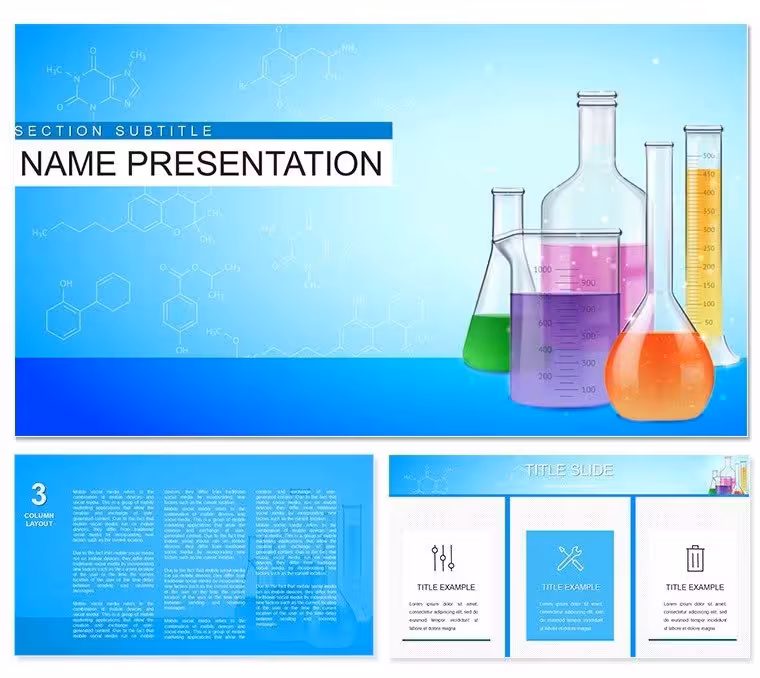 Chemical Substance-themed Keynote Template: Background Presentation