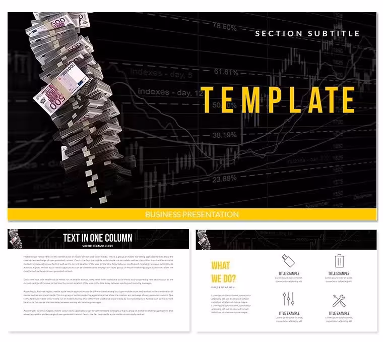 Money, Credit, Banks Keynote templates