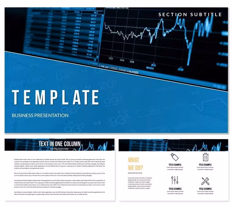 Stock Exchange Platform Keynote templates