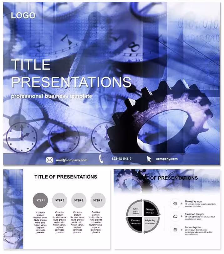 Details Equipment Keynote Template: Gear Up Your Tech Talks