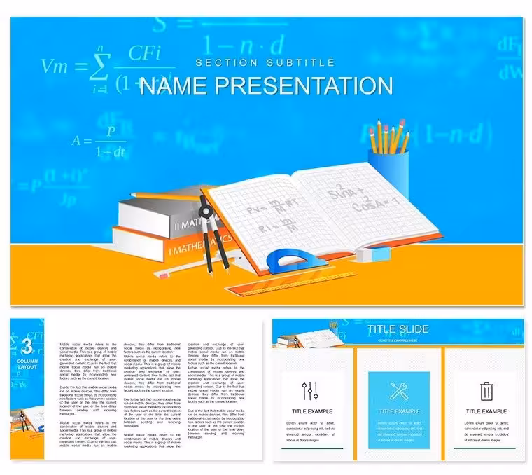 Mathematics Learning Keynote template - Themes