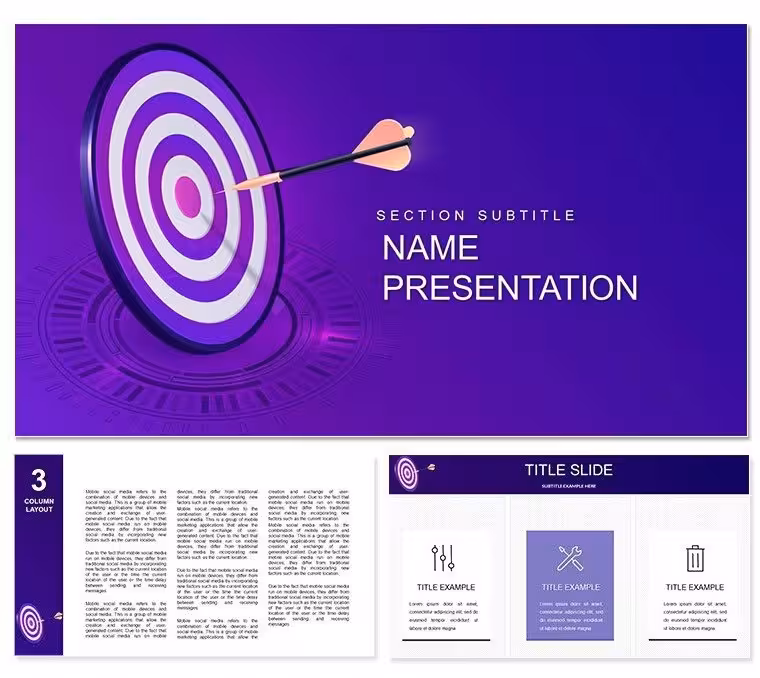 Company Vision, Mission, Values and Goals Keynote Template - Download