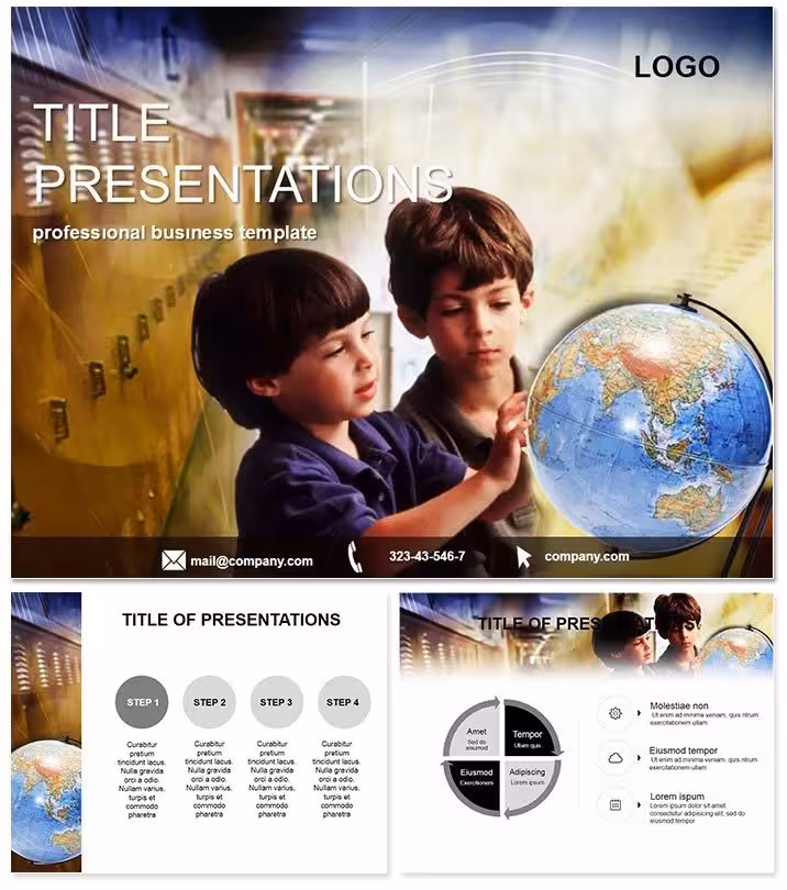 World Geography Keynote Template: Map Your Global Narrative
