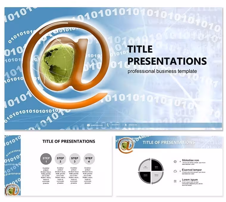 Web Message Keynote Template: Queue Up Success