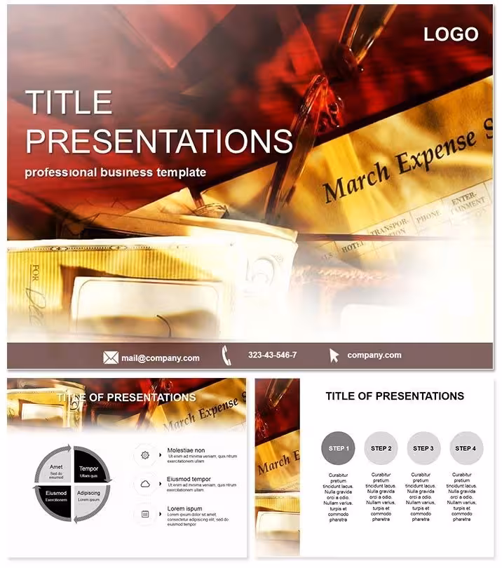 Travel Expenses Finance PowerPoint Template