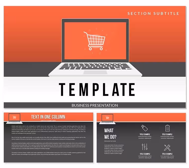 Online Shopping: Tips, Offers, Market Keynote templates