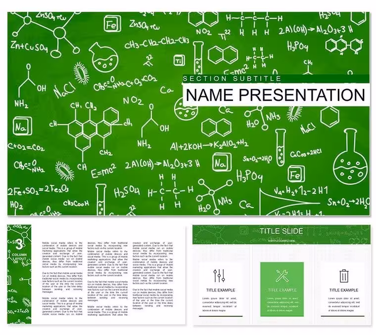 Background Keynote Template for Chemistry Education Presentations