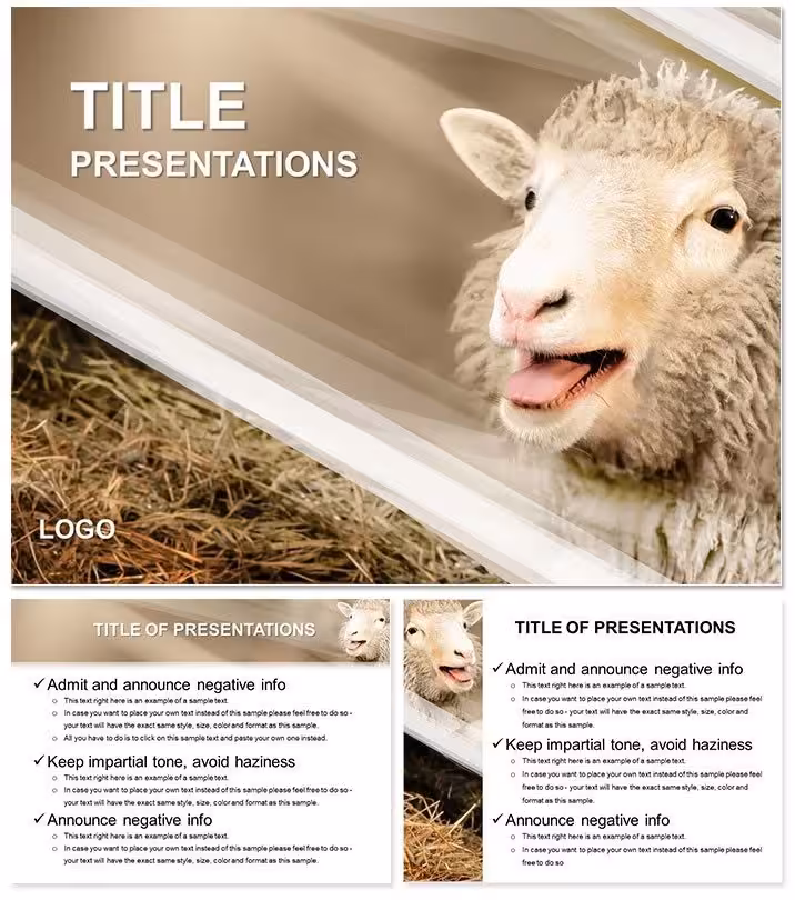 Sheep Breeding PowerPoint Template: Farm Visions