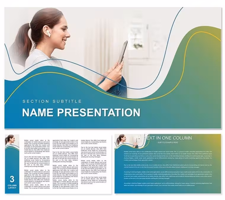 Multimedia Presentation Keynote template - Themes