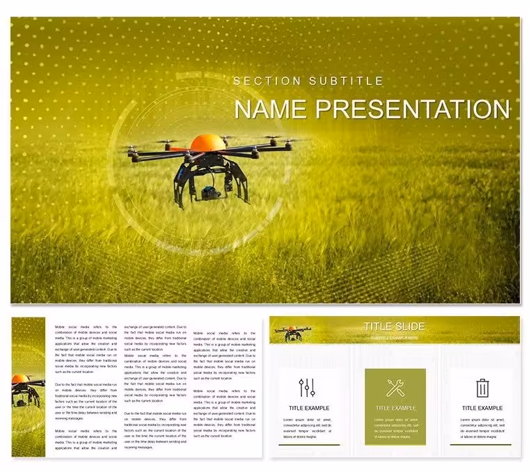 Drone with Camera Keynote Template: Elevate Your Aerial Narratives