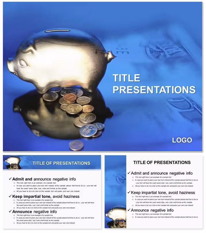 Moneybox Finance PowerPoint Template: Piggybanking on Profits