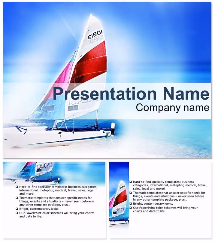 Yacht Rent PowerPoint Template for Luxe Travel