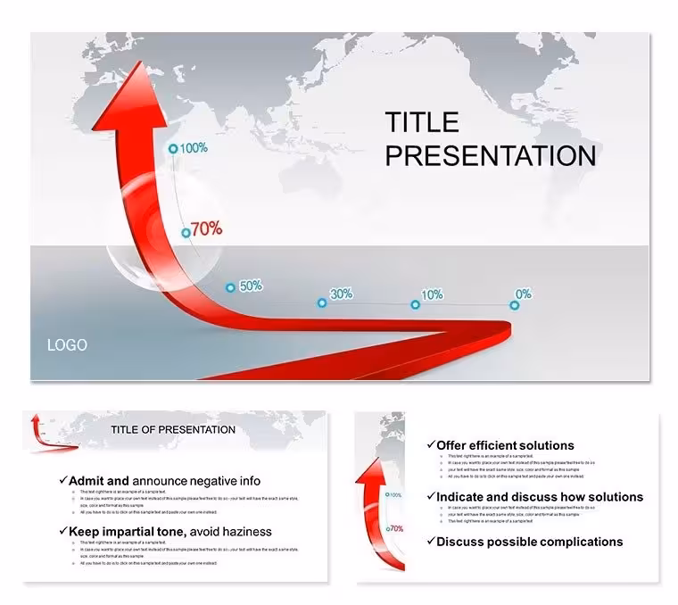 Growth Chart PowerPoint Template: Ascend with Data