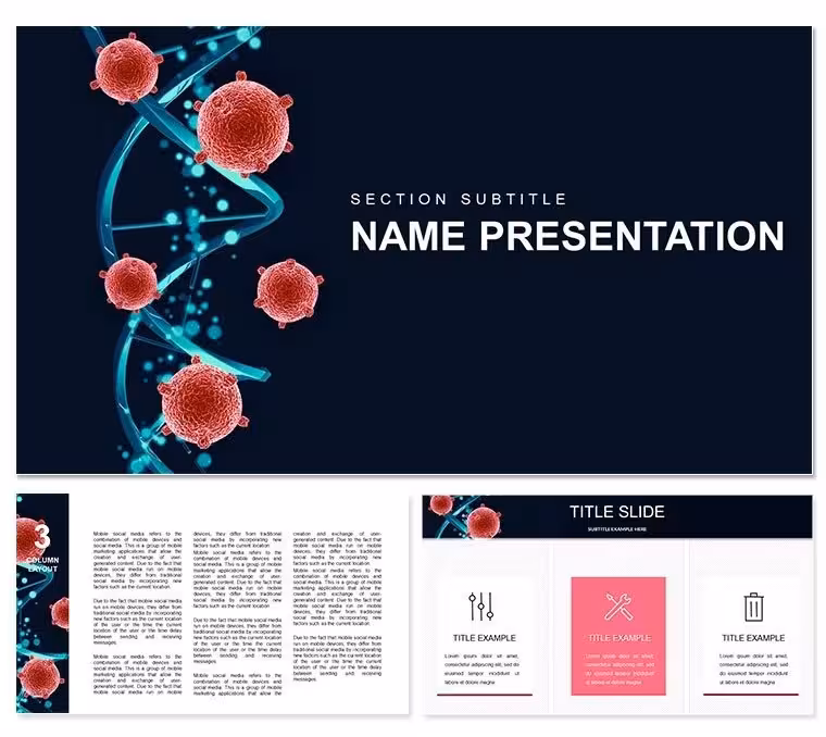 DNA Test Keynote template - Themes