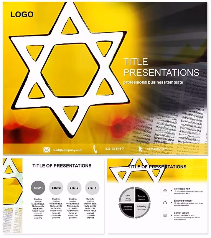 Jewish Faith Keynote Template: Spiritual Insights Unveiled