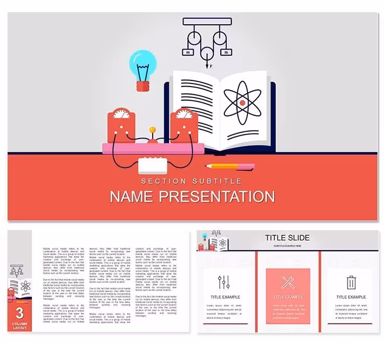 Physics Books Download Keynote template