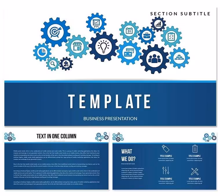 Marketing Processes Keynote templates