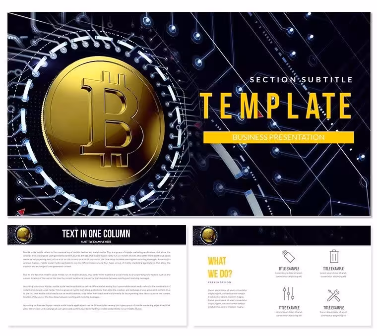 Bitcoin Trading Platform Keynote Template - Download Now
