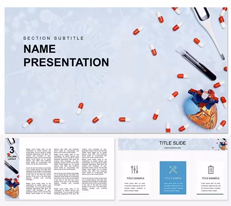 Virus Medication, Antiviral drug Keynote template