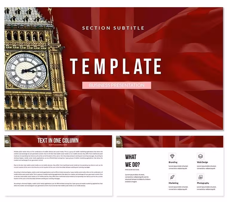 United Kingdom Keynote Template: Design Excellence Unleashed