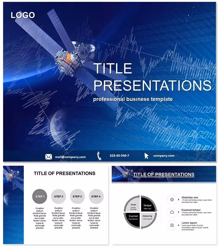 Satellite Signals Keynote Template for Telecom