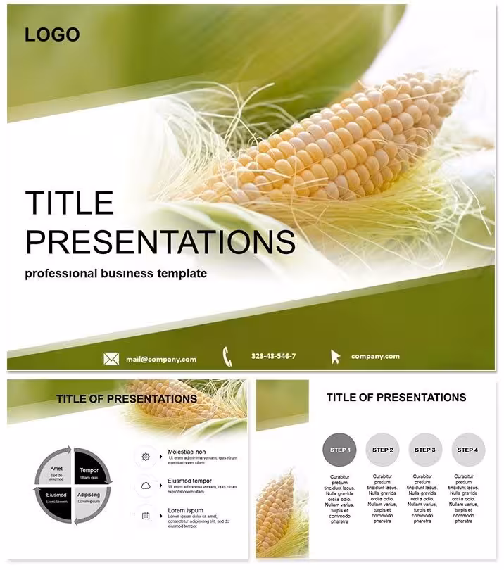 Cultivate Success: Corn Farming PowerPoint Template Essentials