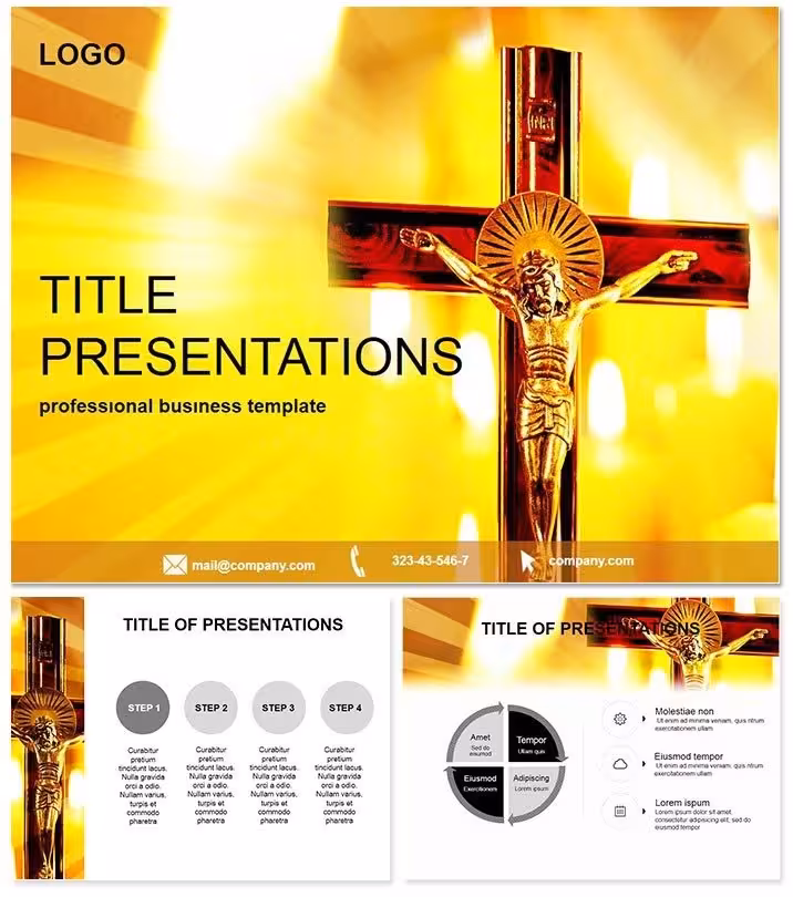 Crucifixion of Jesus Christ Keynote Template: Cross of Glory