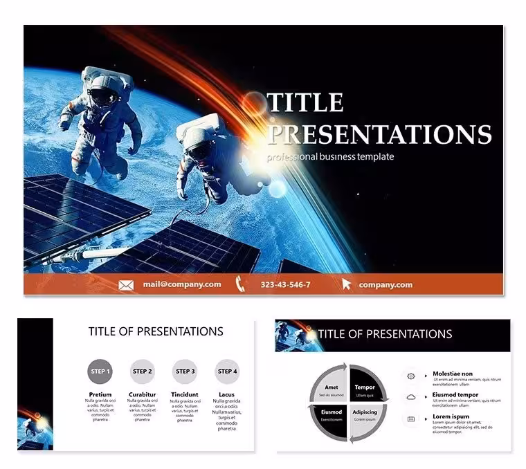 Spacewalk Keynote Template - 28 Editable Diagrams | Instant Download