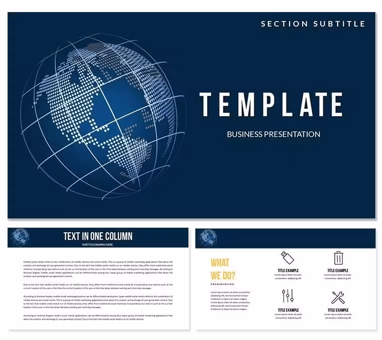 Planet Vectors Keynote templates Presentation