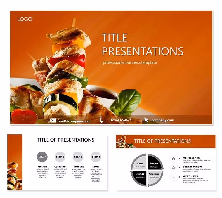 Menu Restaurant Keynote Themes - Presentation Template
