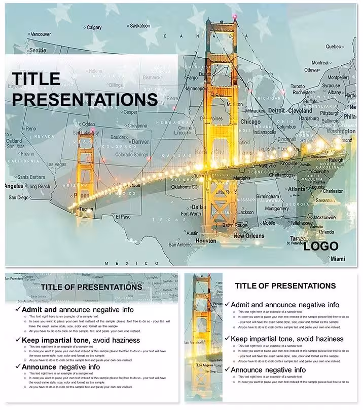 Bridges of USA PowerPoint Template