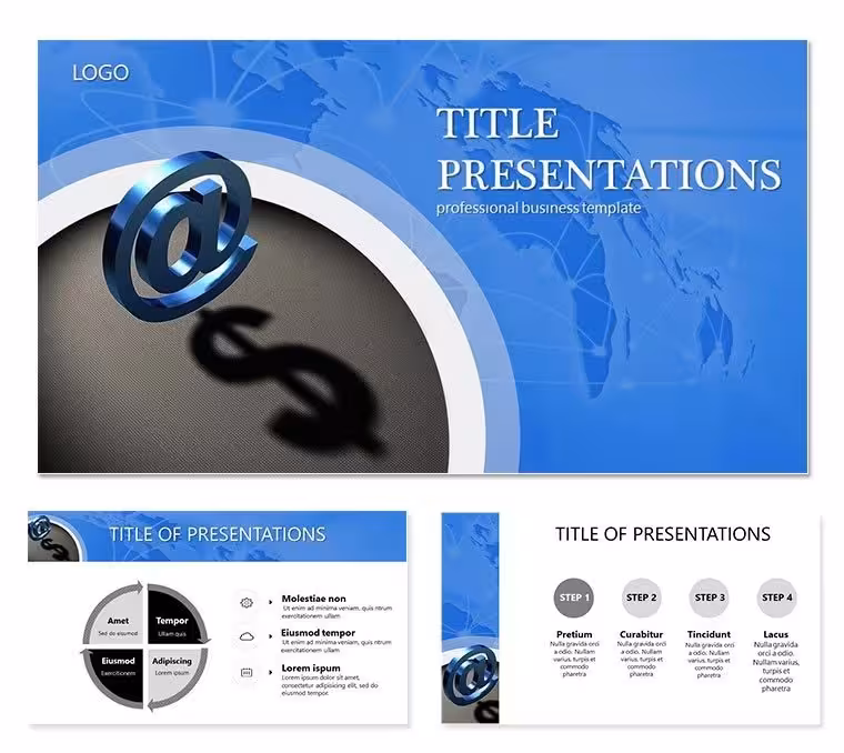 Paid email Newsletter PowerPoint template