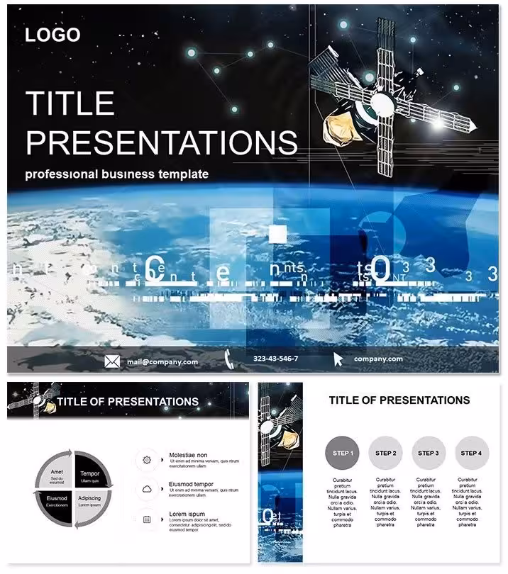 Space Satellite PowerPoint Template