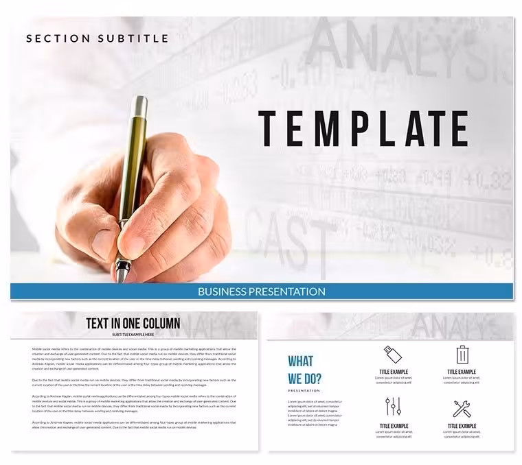 Pen Write Keynote templates