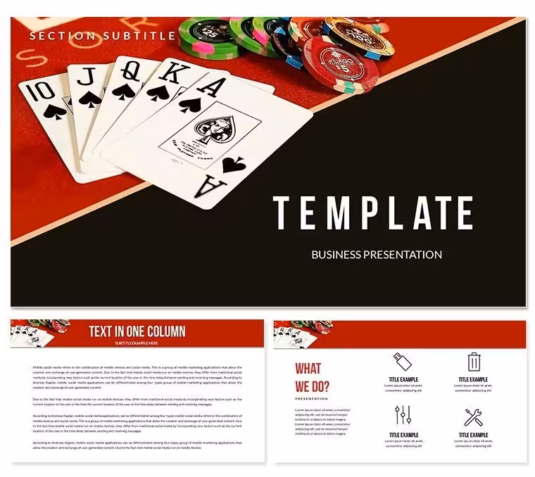Winning at the Blackjack Table Keynote templates