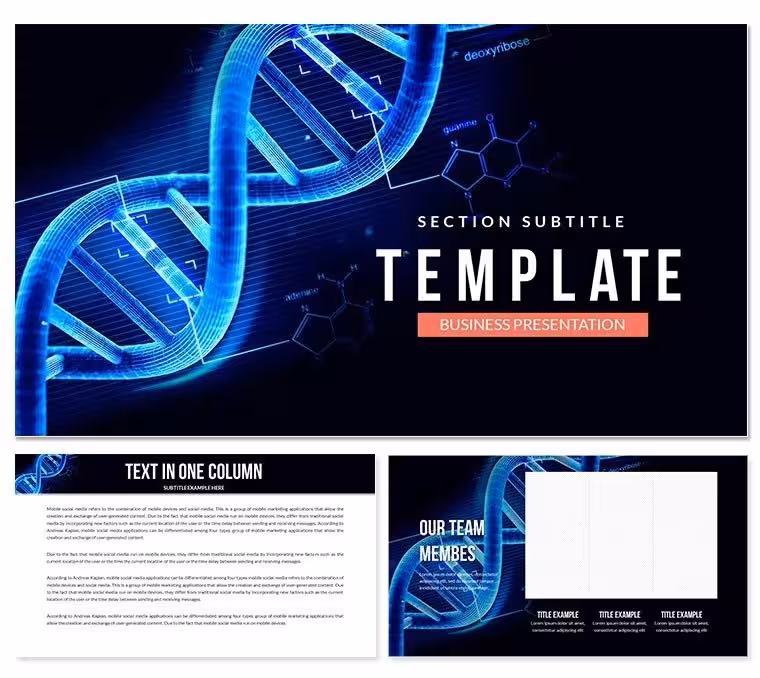 DNA Genetics Keynote Templates