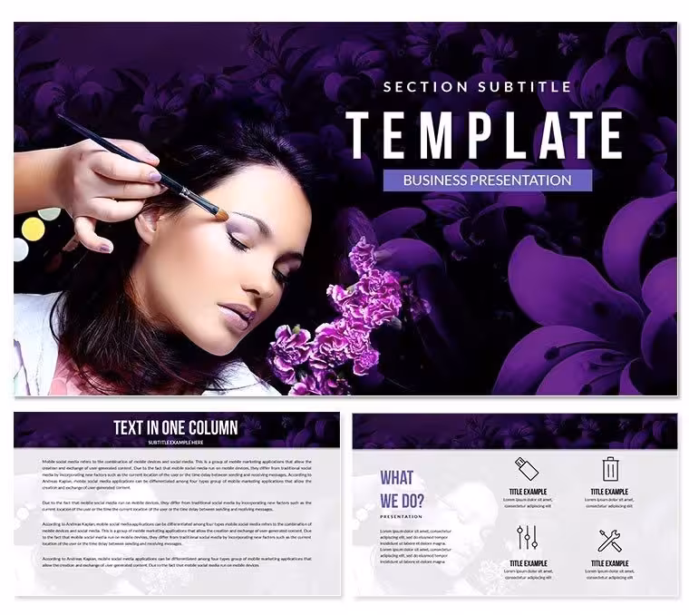 Make-Up Cosmetics Keynote Template