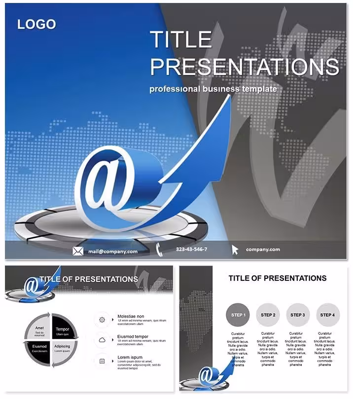 Email Server PowerPoint Template Essentials