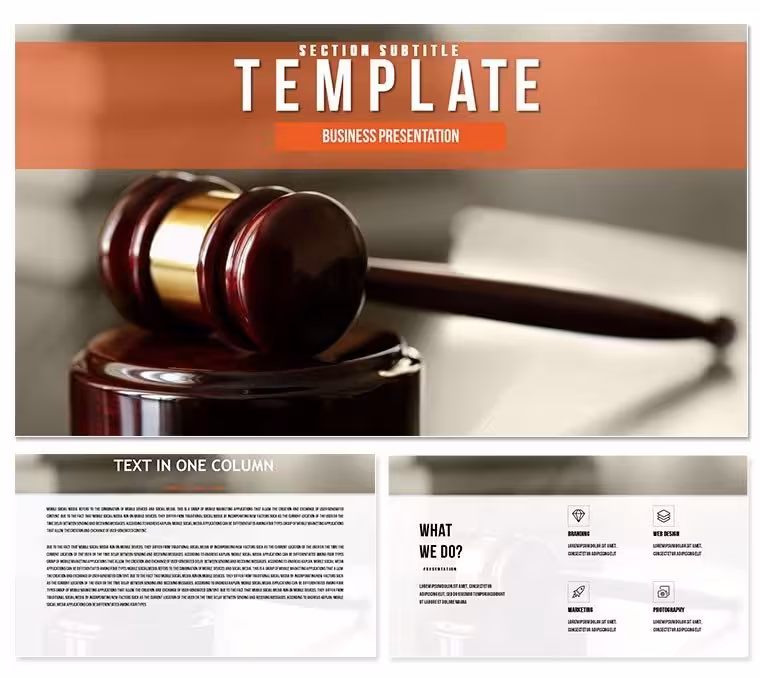 Practice Laws Keynote template