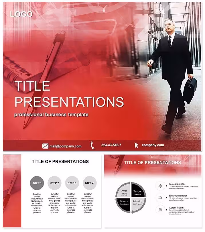 Professional Manager Diplomat Keynote Template
